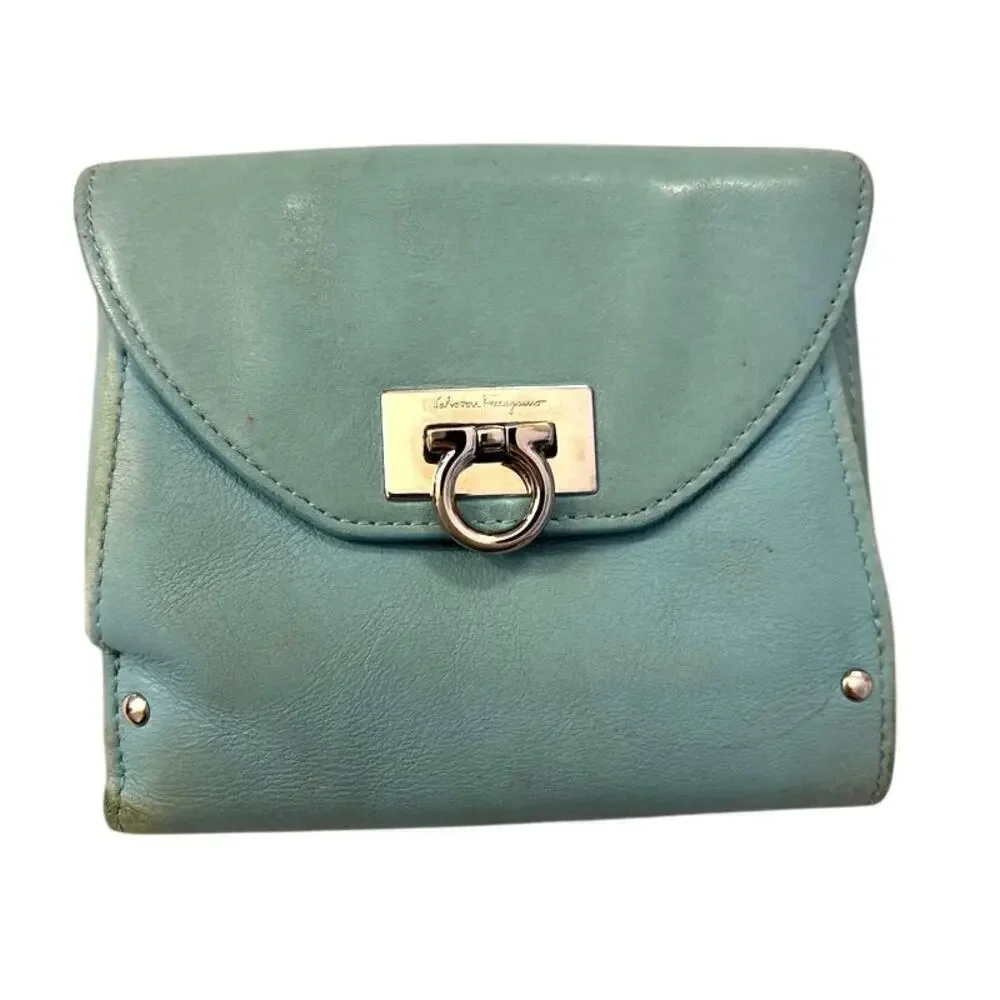 Salvatore Ferragamo Vintage Gancini W Hook Wallet